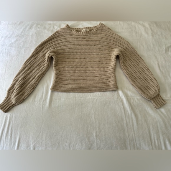 Hippie Rose Knitted Sweater Beige - Picture 3 of 4